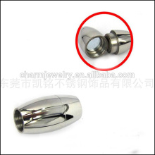 BXG011 2/3/4/5/6/7 / 8mm de acero inoxidable cierre magnético corchete oval para la joyería collar pulsera joyería Encontrar